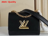 Louis Vuitton Twist PM Chain Bag Black Epi Leather Gold Color Hardware M21119 Replica