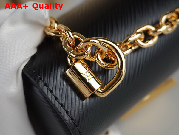 Louis Vuitton Twist PM Chain Bag Black Epi Leather Gold Color Hardware M21119 Replica
