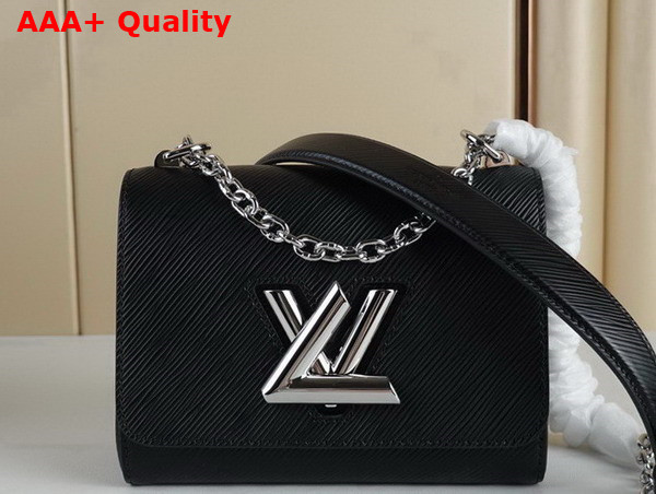 Louis Vuitton Twist PM Chain Bag Black Epi Leather Silver Color Hardware M21118 Replica