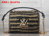 Louis Vuitton Twist PM Gold and Black Embossed and Printed Epi Leather M53725 Replica