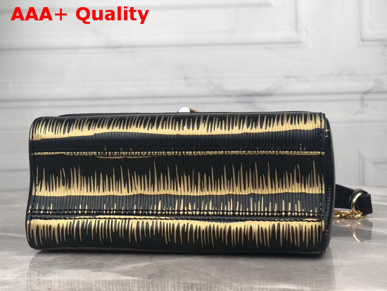 Louis Vuitton Twist PM Gold and Black Embossed and Printed Epi Leather M53725 Replica
