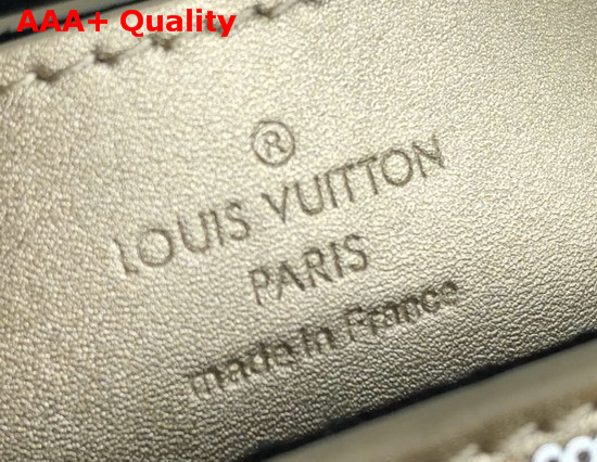 Louis Vuitton Twist PM Handbag Gold and Silver Sequin Embroidered Leather Replica