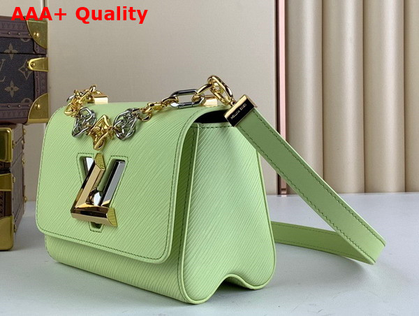 Louis Vuitton Twist PM Handbag in Vert Noto Green Epi Grained Leather M22768 Replica