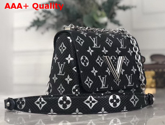 Louis Vuitton Twist PM in Luxurious Python Leather Black Monogram N96931 Replica