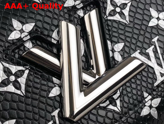 Louis Vuitton Twist PM in Luxurious Python Leather Black Monogram N96931 Replica