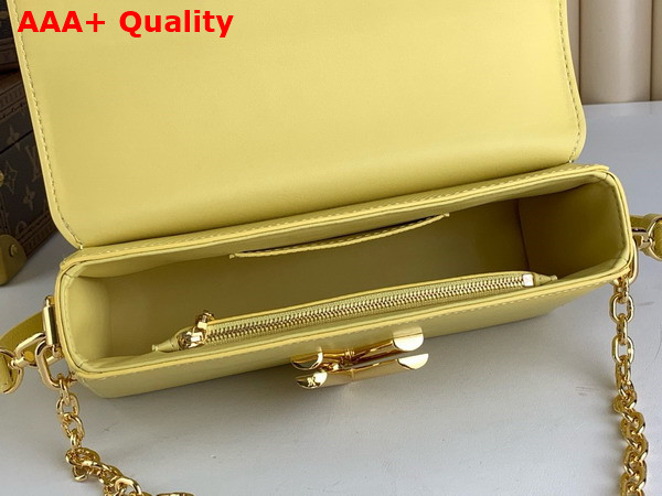 Louis Vuitton Twist West Handbag in Banana Yellow Epi Leather M24548 Replica