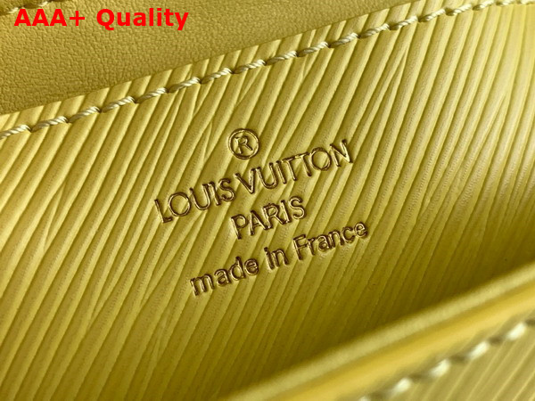 Louis Vuitton Twist West Handbag in Banana Yellow Epi Leather M24548 Replica