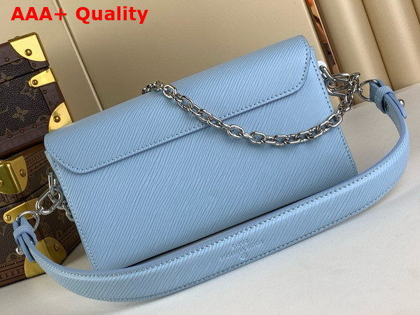 Louis Vuitton Twist West Handbag in Candy Blue Epi Leather M24566 Replica