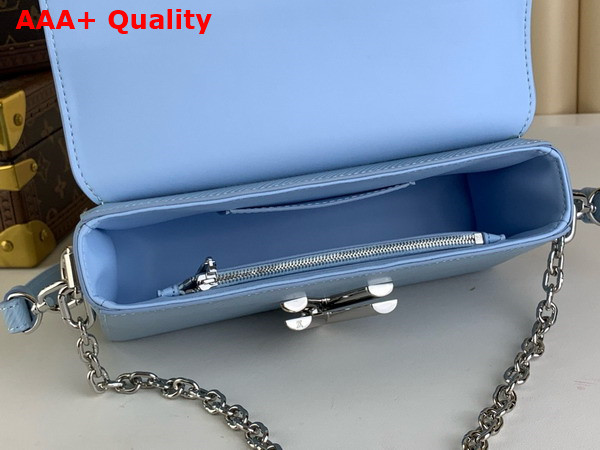 Louis Vuitton Twist West Handbag in Candy Blue Epi Leather M24566 Replica