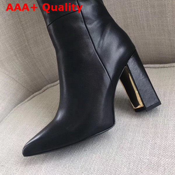 Louis Vuitton Upper East High Boot in Black Calf Leather Replica