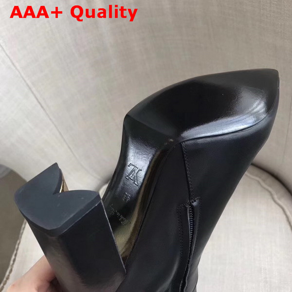 Louis Vuitton Upper East High Boot in Black Calf Leather Replica