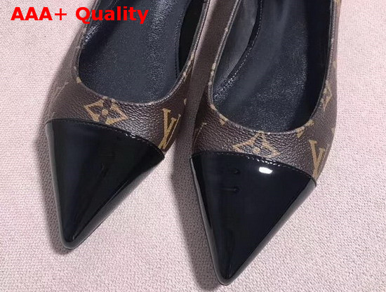 Louis Vuitton Urban Twist Pump Monogram Canvas and Patent Calf Leather Replica