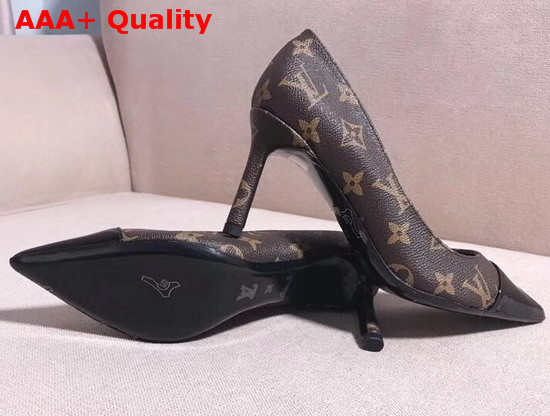 Louis Vuitton Urban Twist Pump Monogram Canvas and Patent Calf Leather Replica