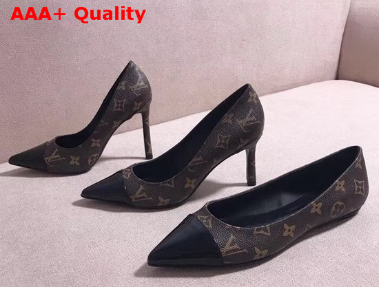 Louis Vuitton Urban Twist Pump Monogram Canvas and Patent Calf Leather Replica