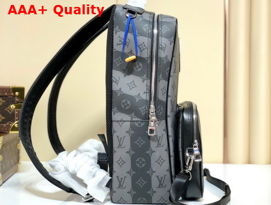 Louis Vuitton Utilitary Backpack Monogram Stripes Eclipse Coated Canvas M45962 Replica