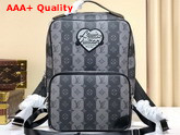 Louis Vuitton Utilitary Backpack Monogram Stripes Eclipse Coated Canvas M45962 Replica