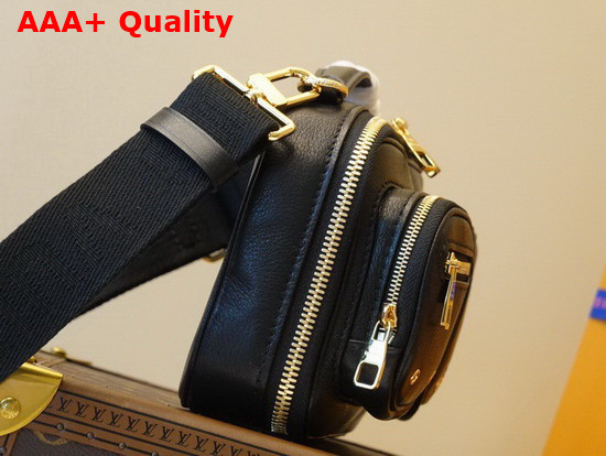 Louis Vuitton Utility Crossbody Bag Black Calfskin Leather M80450 Replica