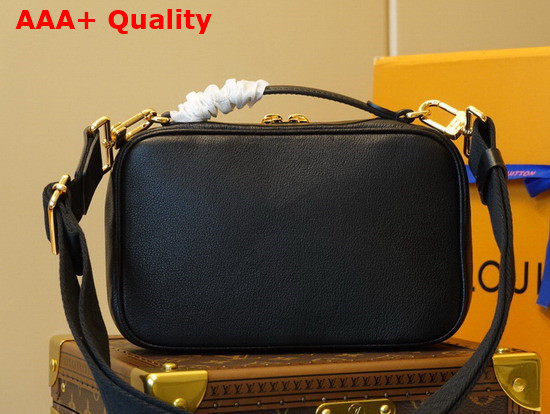 Louis Vuitton Utility Crossbody Bag Black Calfskin Leather M80450 Replica