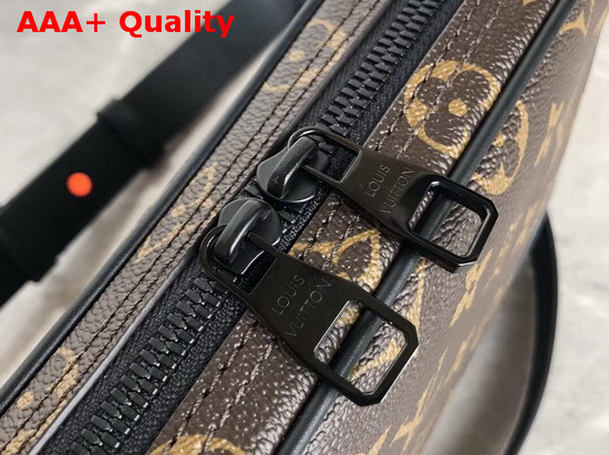 Louis Vuitton Utility Front Bag Monogram Coated Canvas and Black Calf Leather Trim M44468 Replica