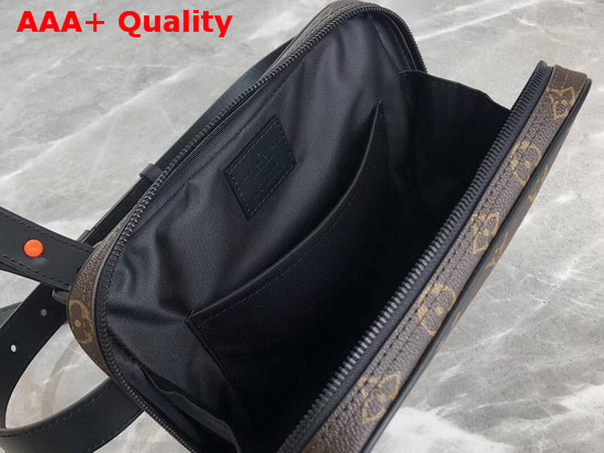 Louis Vuitton Utility Front Bag Monogram Coated Canvas and Black Calf Leather Trim M44468 Replica