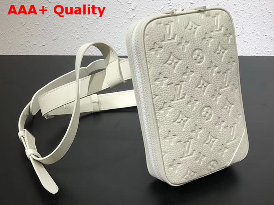 Louis Vuitton Utility Side Bag Powder White Taurillon Monogram Cowhide Leather M53297 Replica