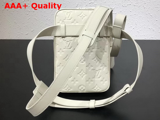 Louis Vuitton Utility Side Bag Powder White Taurillon Monogram Cowhide Leather M53297 Replica