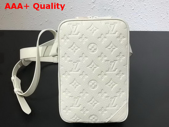 Louis Vuitton Utility Side Bag Powder White Taurillon Monogram Cowhide Leather M53297 Replica