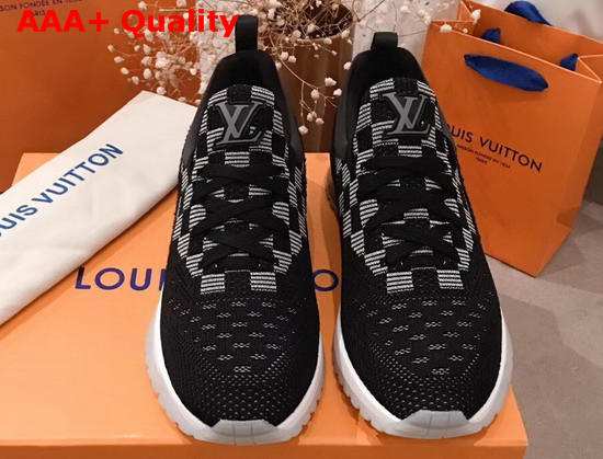 Louis Vuitton VNR Sneaker in Black Damier Knit Replica