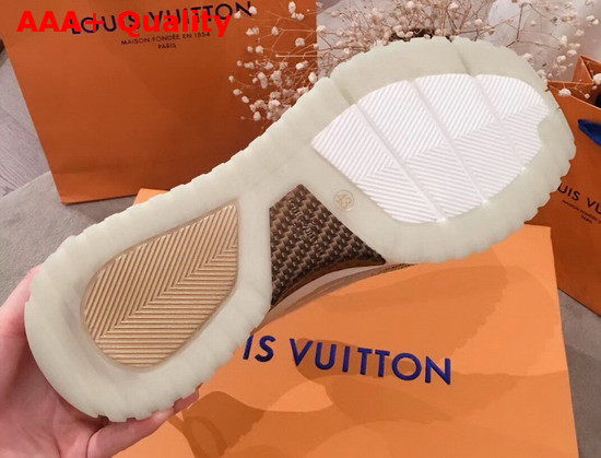Louis Vuitton VNR Sneaker in Gold Damier Knit Replica