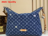 Louis Vuitton Vagabond Bobo in Blue Monogram Flowers Denim M27555 Replica