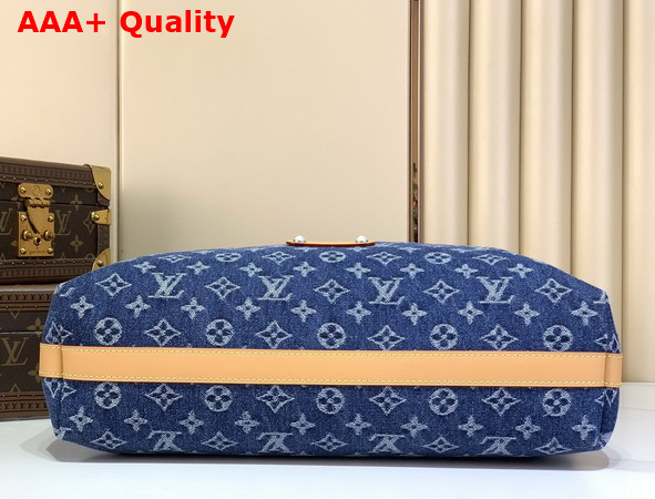 Louis Vuitton Vagabond Bobo in Blue Monogram Flowers Denim M27555 Replica