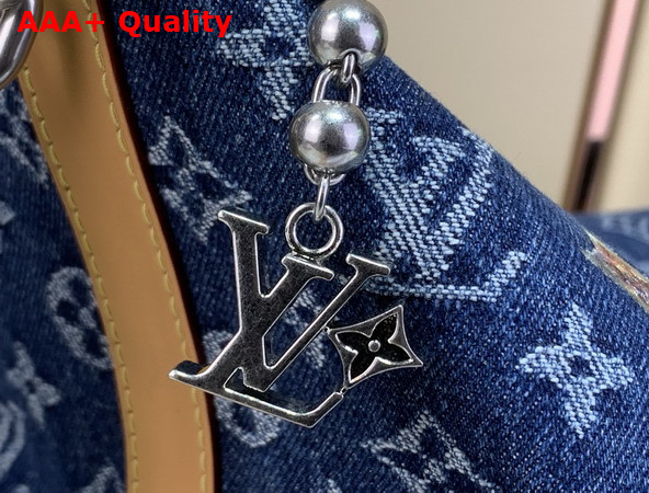 Louis Vuitton Vagabond Bobo in Blue Monogram Flowers Denim M27555 Replica