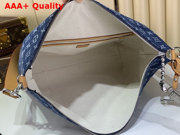 Louis Vuitton Vagabond Bobo in Blue Monogram Flowers Denim M27555 Replica