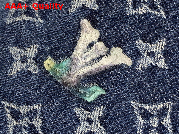 Louis Vuitton Vagabond Bobo in Blue Monogram Flowers Denim M27555 Replica