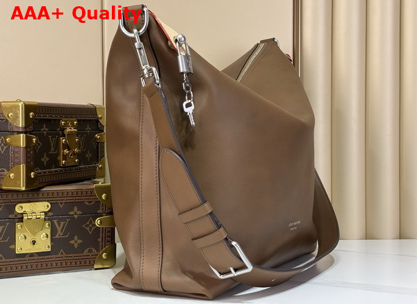 Louis Vuitton Vagabond Hobo in Caramel Calfskin Leather M28392 Replica