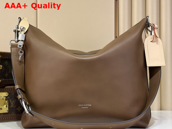 Louis Vuitton Vagabond Hobo in Caramel Calfskin Leather M28392 Replica