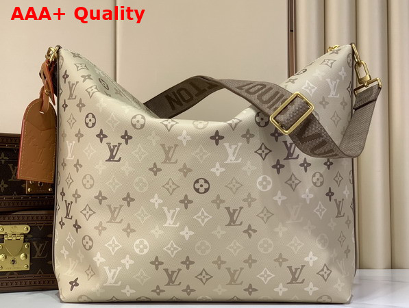 Louis Vuitton Vagabond Hobo in Sand Beige Monogram Surplus Coated Canvas M26931 Replica