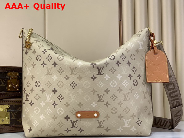 Louis Vuitton Vagabond Hobo in Sand Beige Monogram Surplus Coated Canvas M26931 Replica