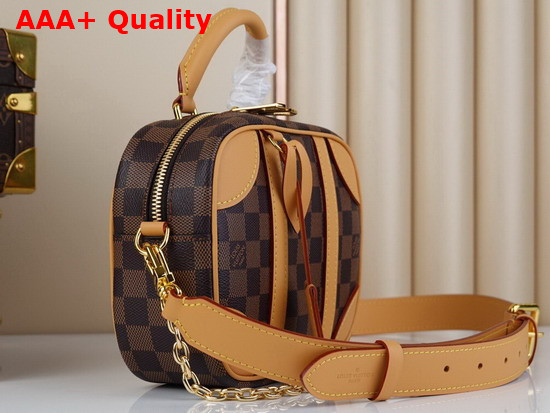 Louis Vuitton Valisette Souple BB Natural Damier Ebene Canvas N50065 Replica