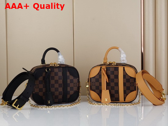 Louis Vuitton Valisette Souple BB Natural Damier Ebene Canvas N50065 Replica