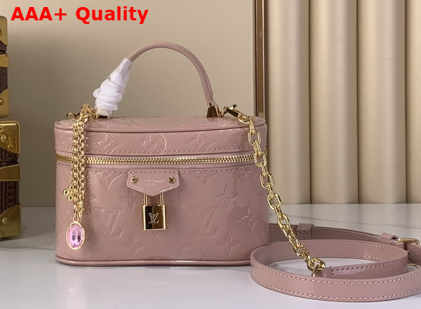 Louis Vuitton Vanity Chain Pouch Monogram Vernis Desert Sand M27169 Replica