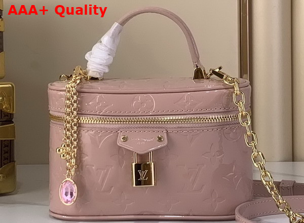 Louis Vuitton Vanity Chain Pouch Monogram Vernis Desert Sand M27169 Replica