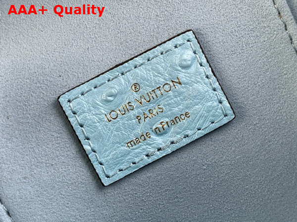 Louis Vuitton Vanity Chain Pouch in Blue Glaze Ostrich Leather N85806 Replica