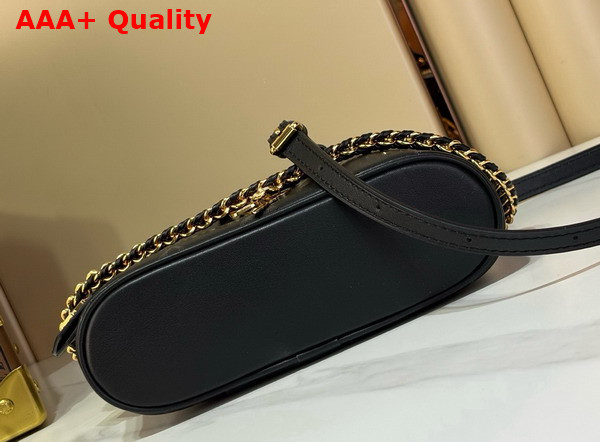 Louis Vuitton Vanity Chain Pouch in Boldly Black Calfskin Leather M3A372 Replica