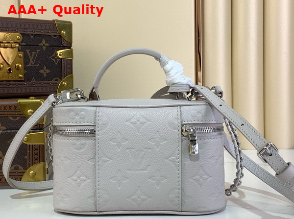 Louis Vuitton Vanity Chain Pouch in Brume Gray Monogram Empreinte Leather M13593 Replica