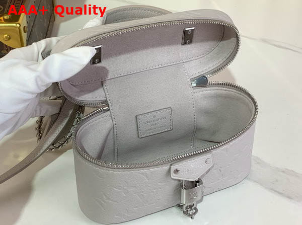Louis Vuitton Vanity Chain Pouch in Brume Gray Monogram Empreinte Leather M13593 Replica