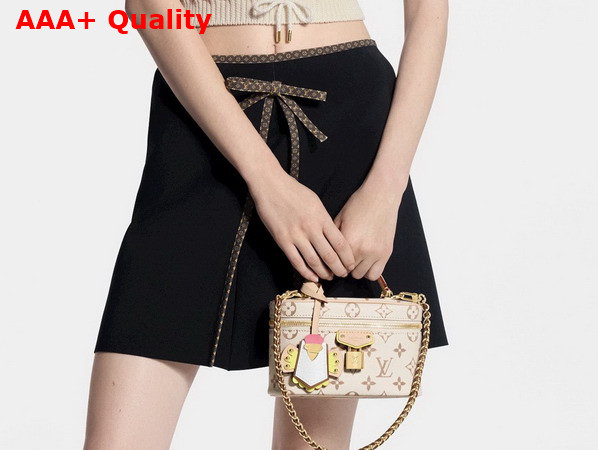Louis Vuitton Vanity Chain Pouch in Monogram Dune Coated Canvas with a Playful Touch M29782 Replica