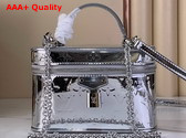 Louis Vuitton Vanity Chain Pouch in Silver Coated Canvas M26097 Replica