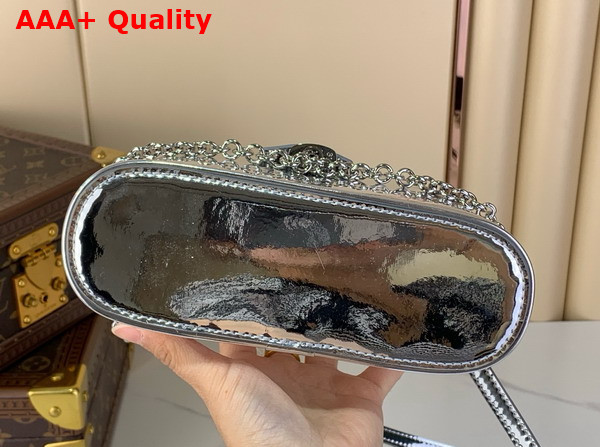 Louis Vuitton Vanity Chain Pouch in Silver Coated Canvas M26097 Replica