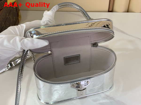Louis Vuitton Vanity Chain Pouch in Silver Coated Canvas M26097 Replica